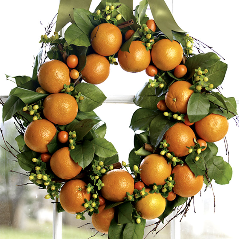 How To Make Citrus Wreath
